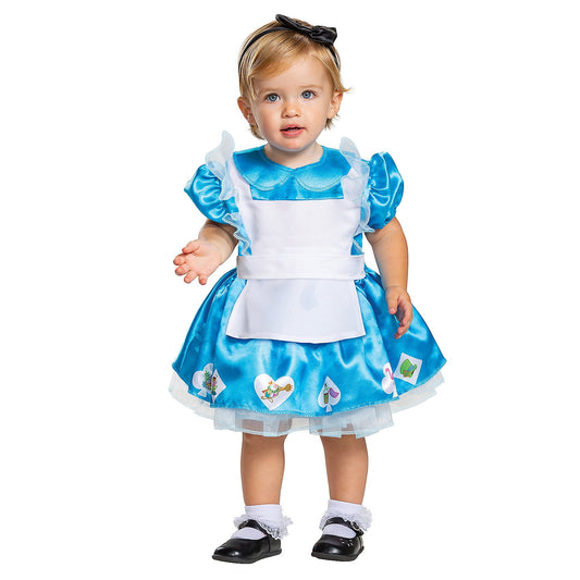 Disguise Infant Girls' Alice in Wonderland Dress Costume - Size 6-12mo