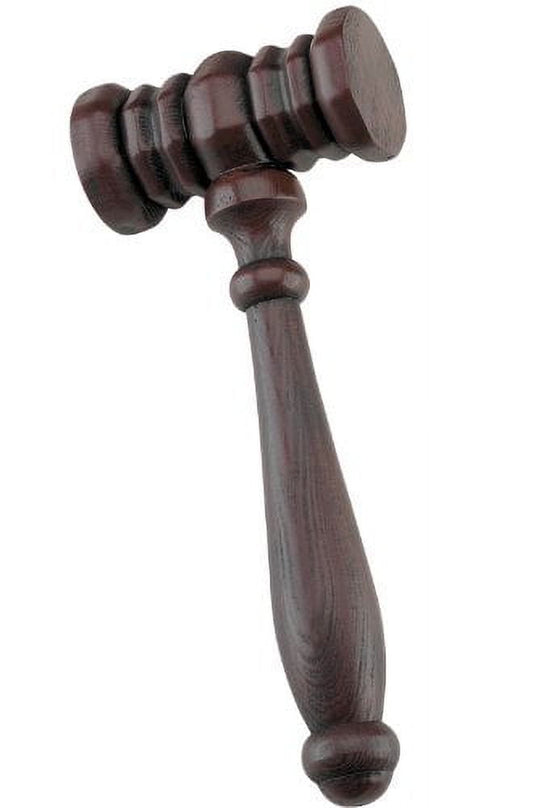 Disguise Costumes Realistic Looking PVC Blow Molded Judge\'s Costume Accessory Economy Gavel Hammer